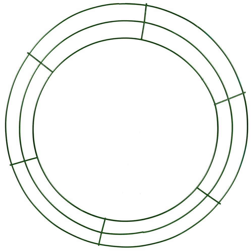 14 Wire Wreath Frame: 3-Wire Green [MD062909] 