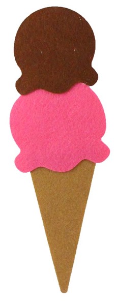 2 scoop ice cream cone