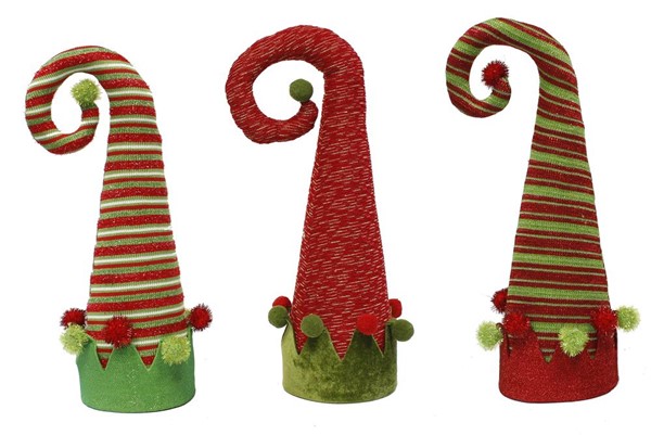 elf hat tree toppers