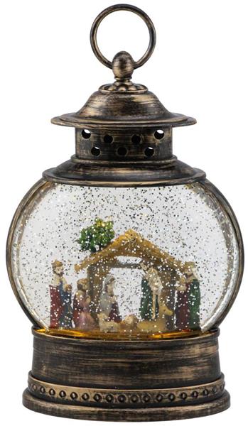 nativity snow globe lantern