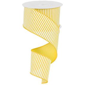 2.5x10yd Horizontal Stripes/Royal Yellow/White RG178129